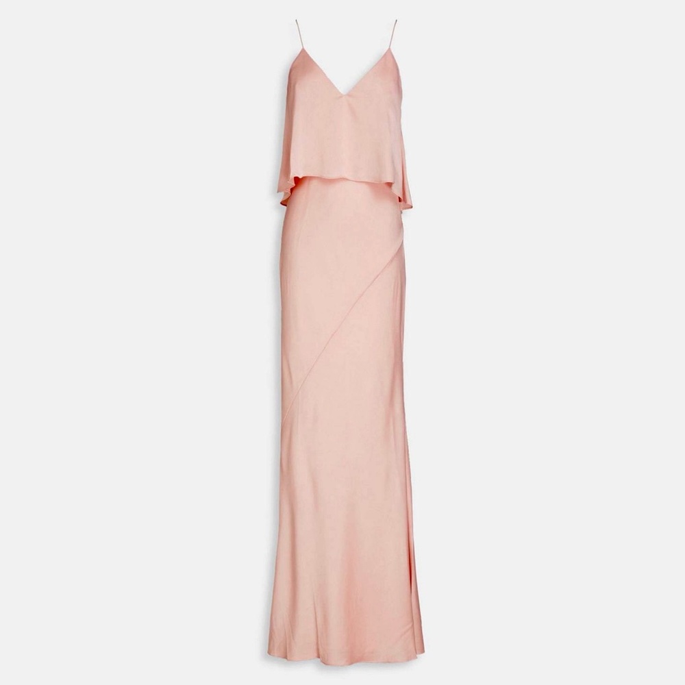 NWT Shona Joy Luxe Bias Frill Slip Dress - size 6